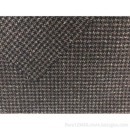 Plaid Polyester blended fabric for dress